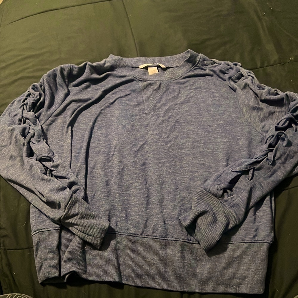 XS Victorias Secret Sweater with laced up sleeves